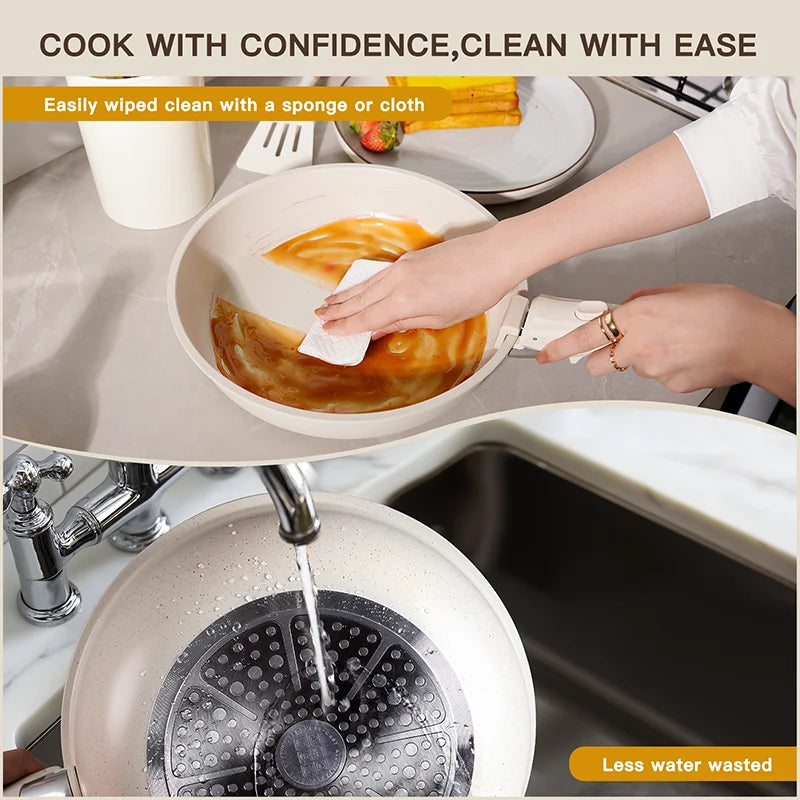 Astercook 21 Piece Nonstick Ceramic Cookware Set Sensor