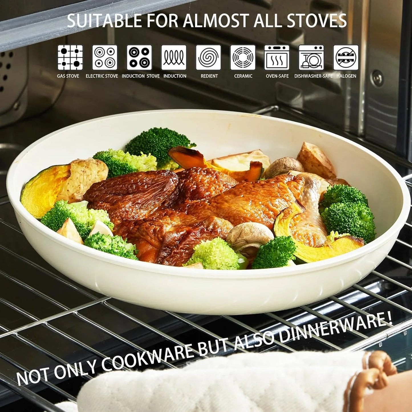 Online Goods Warehouse Detachable Handle Ceramic Cookware