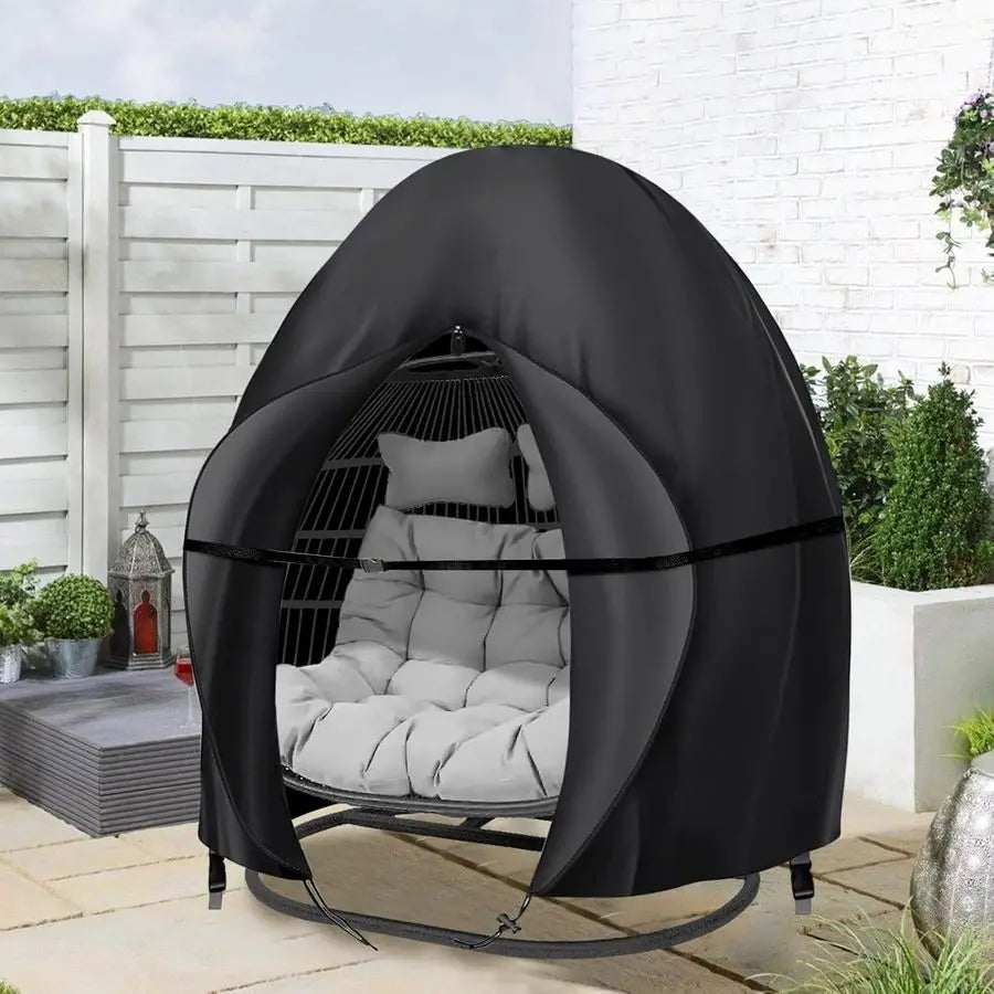 Egg Chair Covers with Zipper, 91x80 Inches, Extra Large Double Cover for Egg Chairr Outdoor Furniture, Heavy Duty Swing Hanging
