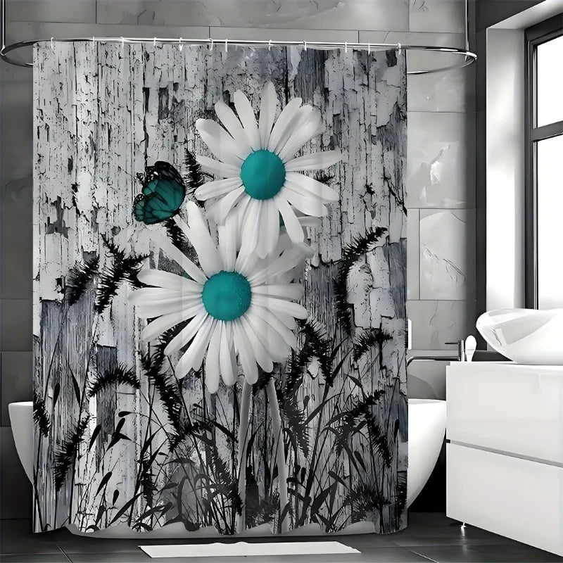 Craft Of Weaving Daisy Shower Curtain Water Repellent Mildew