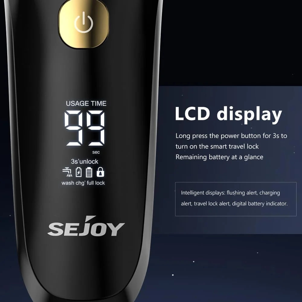 Sejoy Electric Razor For Men Foil Shaver 7500 RPM High Speed