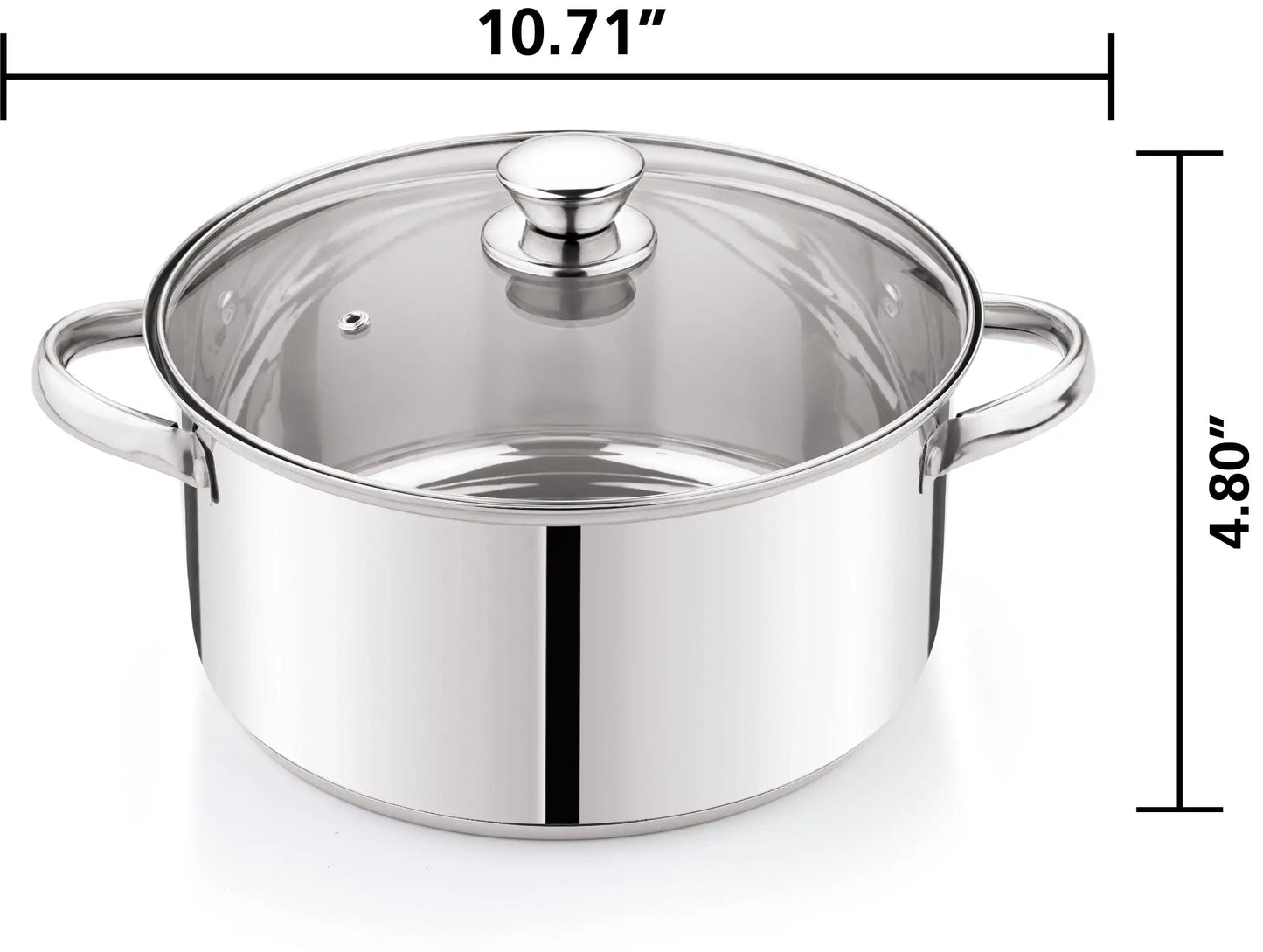 Hign-concerned 10-Piece Nonstick Stainless Steel Cookware