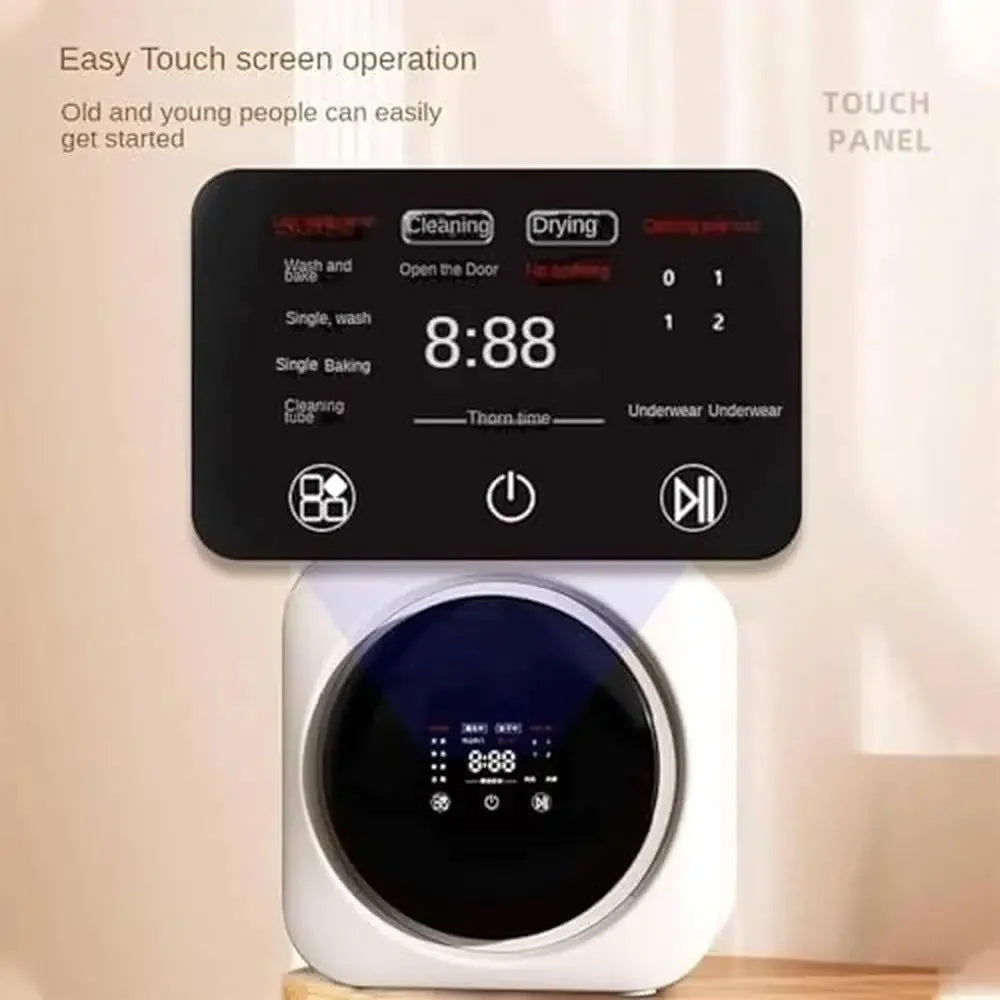 XMSJ Portable Front Load Washer Dryer 3.7kg Capacity