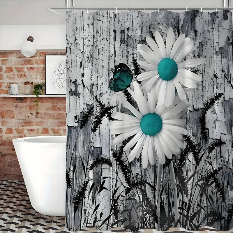 Craft Of Weaving Daisy Shower Curtain Water Repellent Mildew