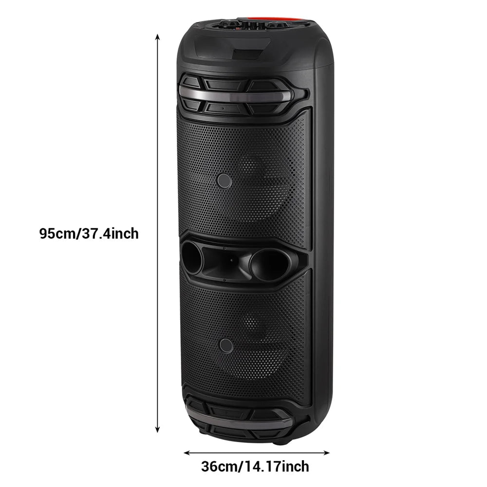 CURUK Dual 12 Bluetooth Speaker Boombox With Subwoofer