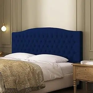 Online Goods Warehouse Linen Upholstered Tufted Headboard