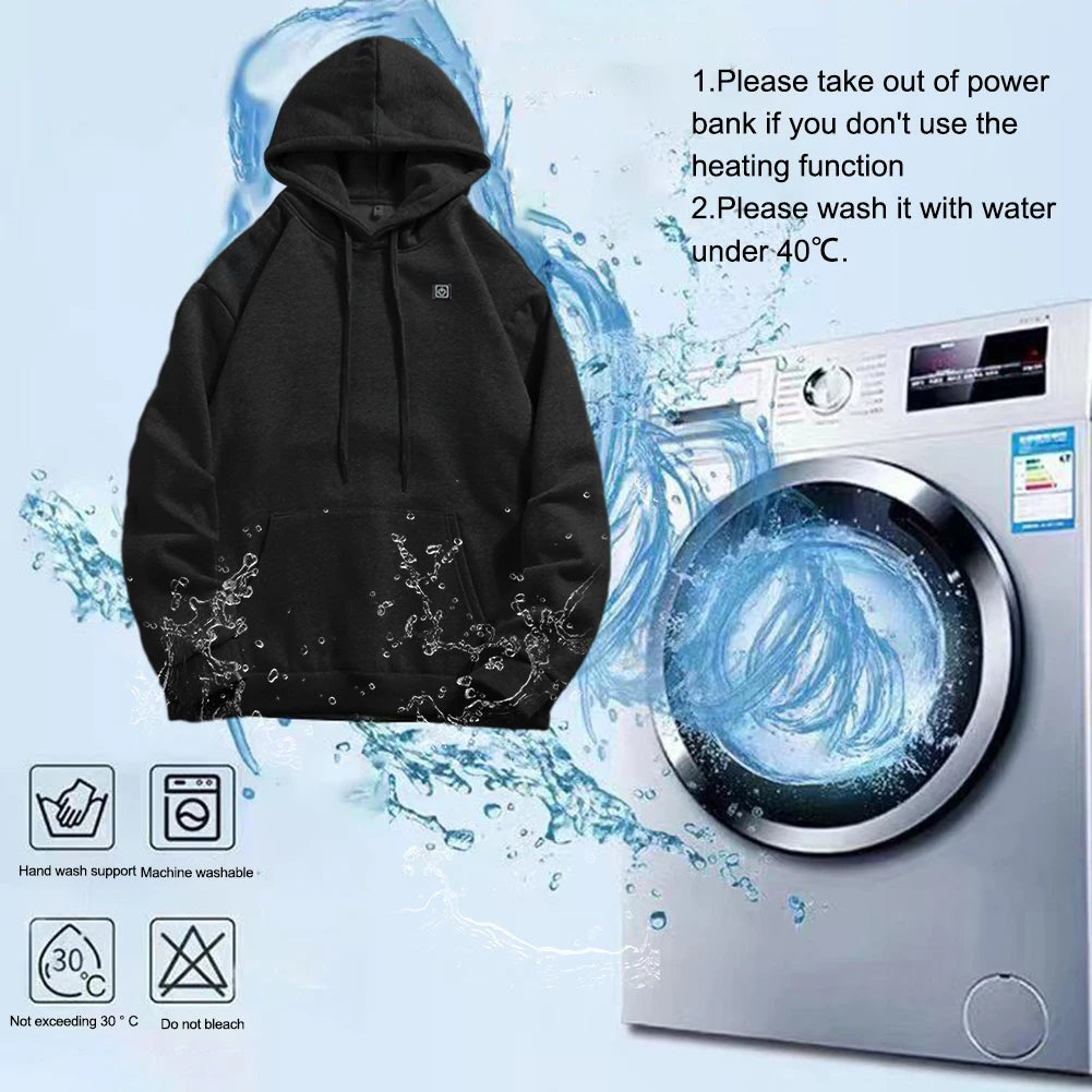 APWIKOGERCN Heated Jacket USB Rechargeable 5 Heating Zones