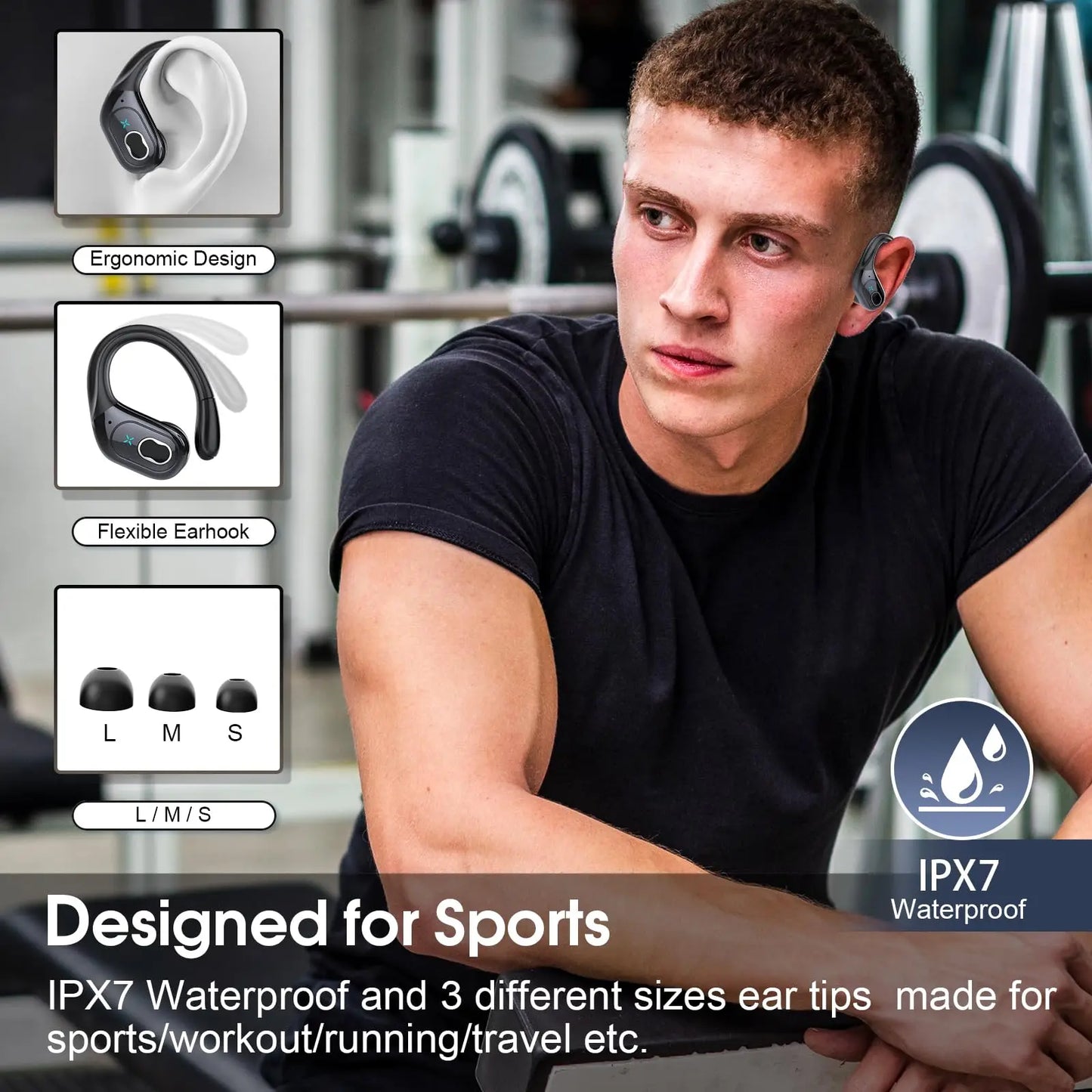 Btootos Wireless Earbuds Bluetooth 5.4 With 75H Playtime