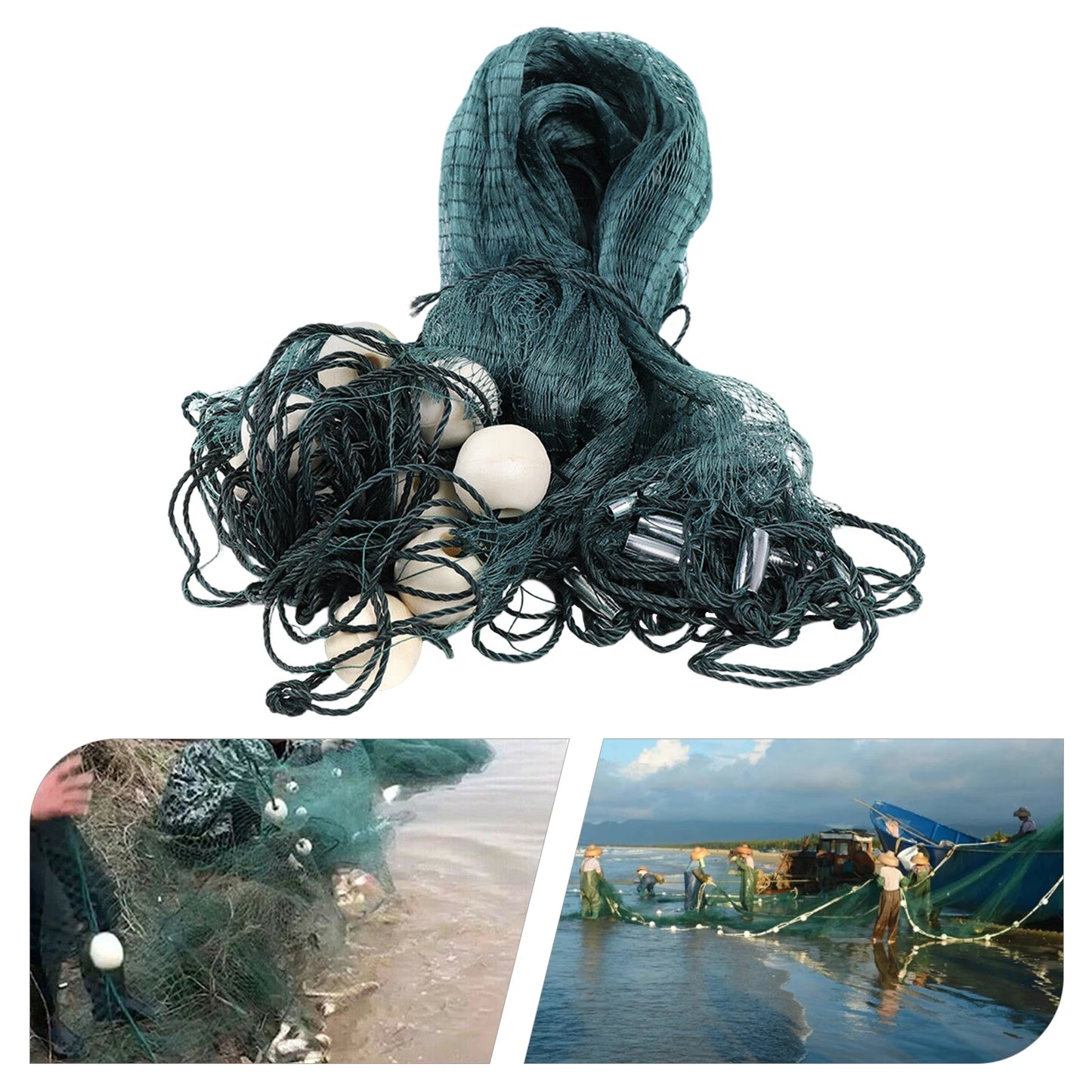 Hign-concerned Polyethylene Fishing Net Cast Net Durable