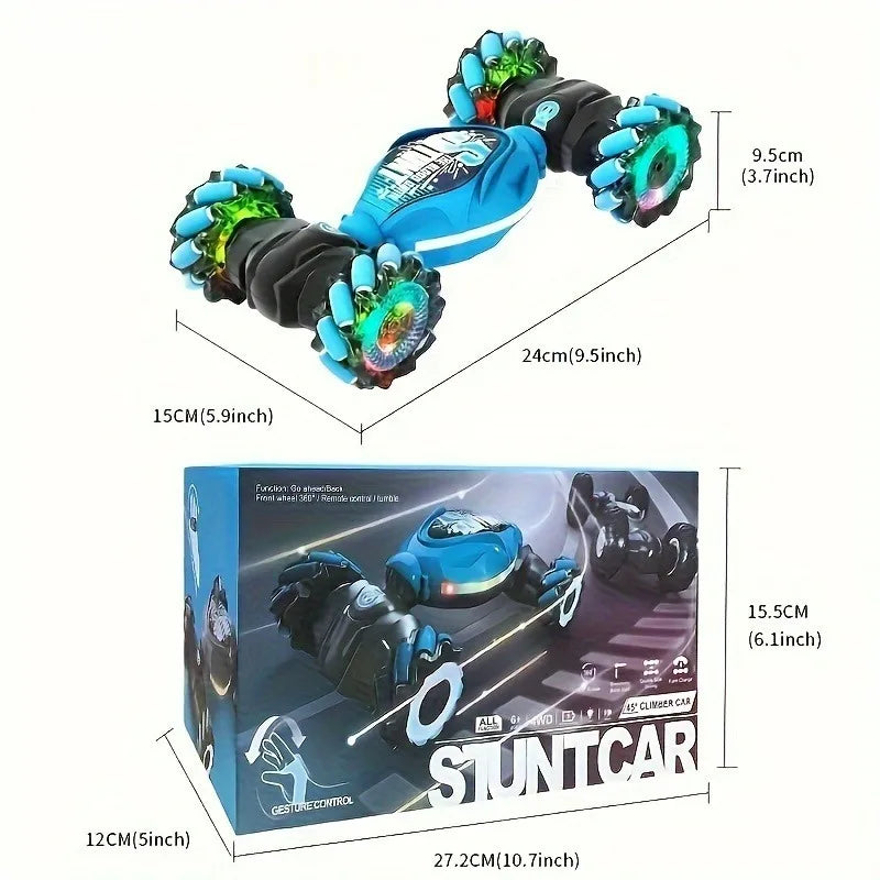 Jovow 4WD RC Drift Car Gesture Remote Stunt Toy Lights