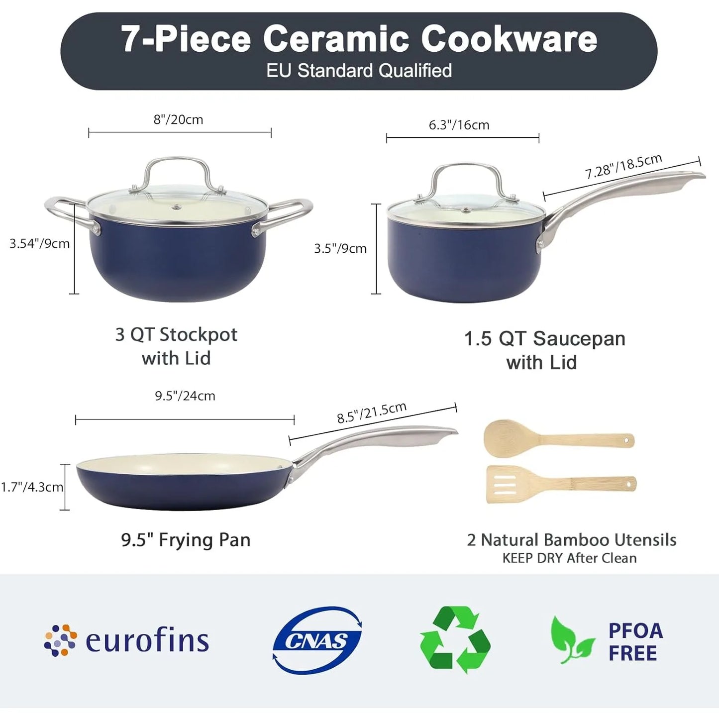 Online Goods Warehouse Pots And Pans Nonstick Ceramic Set