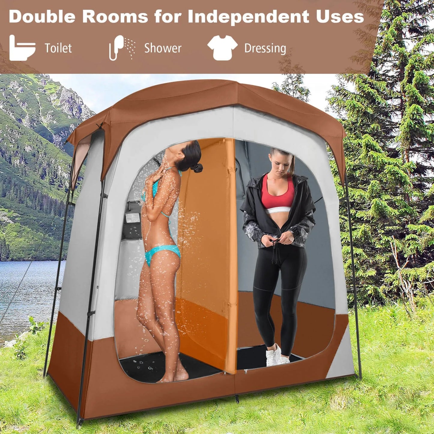 Building Portable Privacy Shower Tent Outdoor Shelter