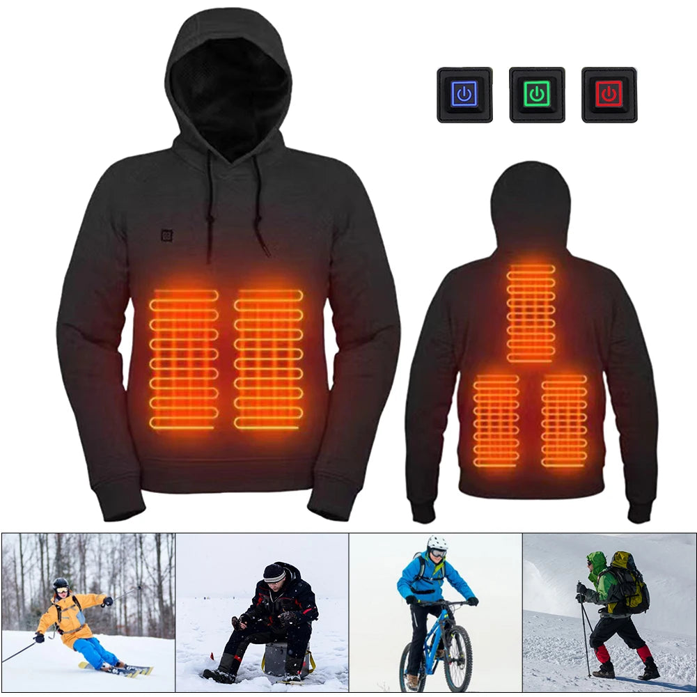 APWIKOGERCN Heated Jacket USB Rechargeable 5 Heating Zones
