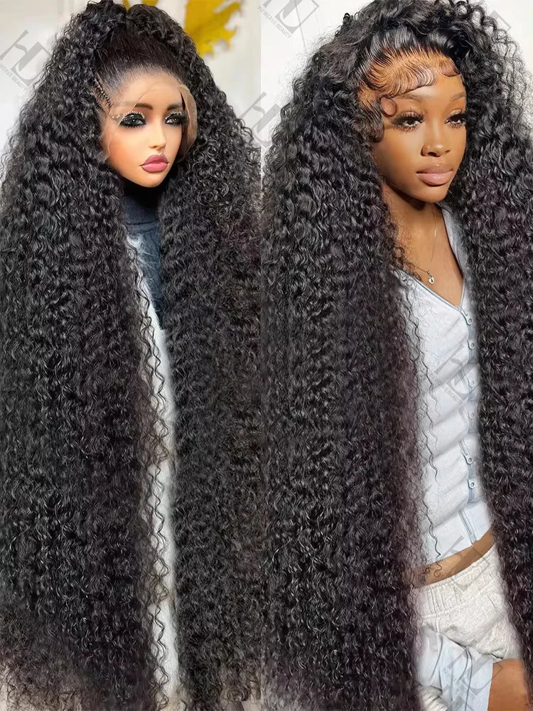 Peruvian Water Curly Deep Wave HD Lace Front Wig Pro