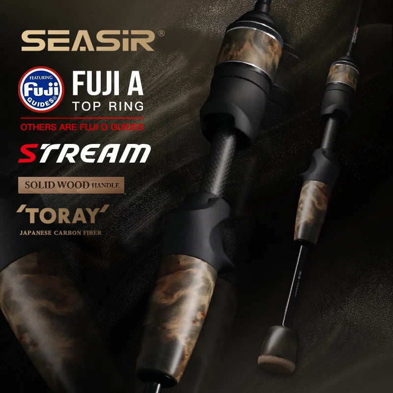 SeaSir Ultralight Carbon Spinning Rod With Fuji Guides