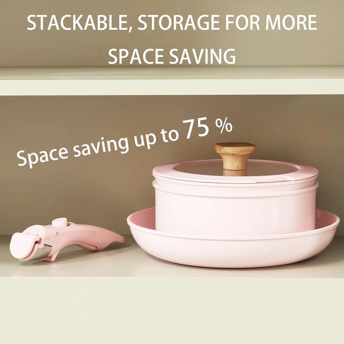 Online Goods Warehouse Detachable Handle Ceramic Cookware