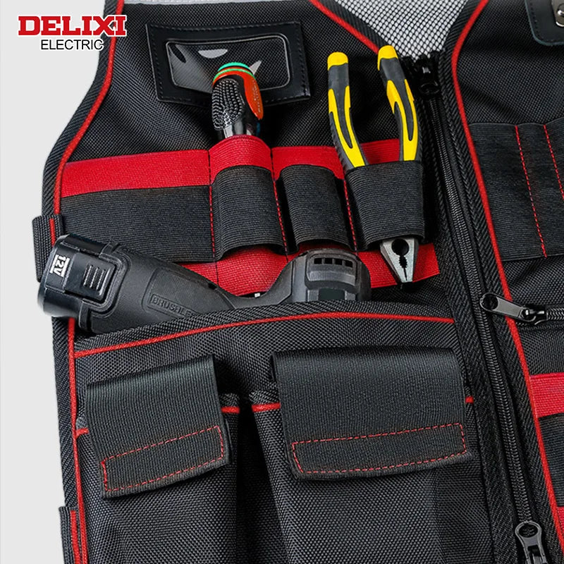 Delixi Electric Electrician Tool Vest For Woodworking