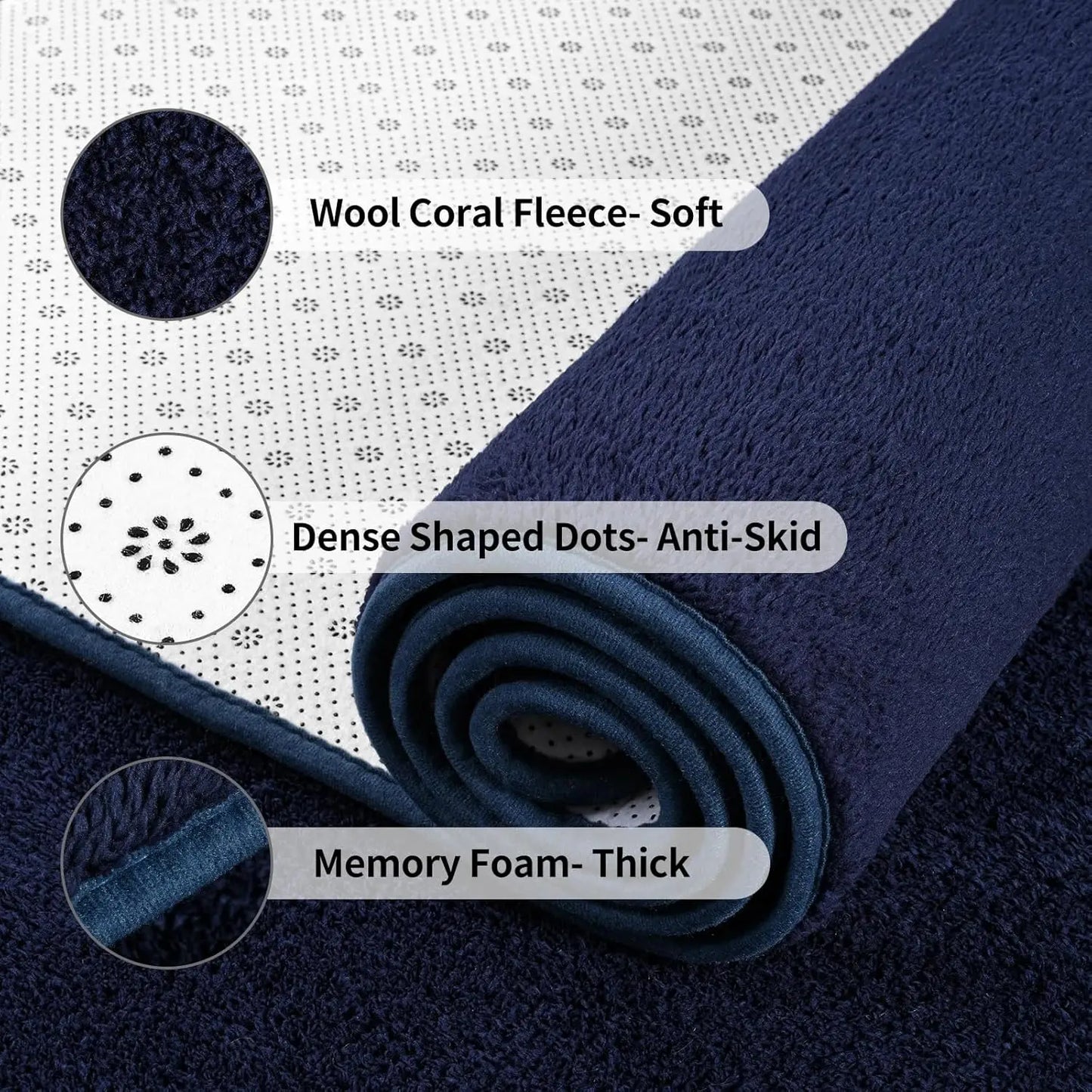 Hign-concerned Living Room Carpet Nonslip Soft Floor Rug