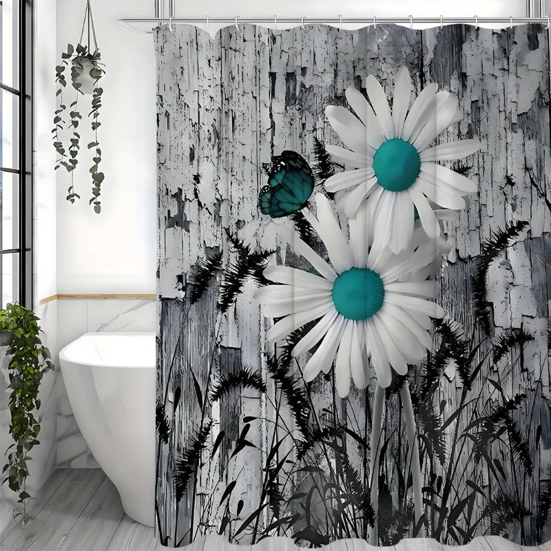 Craft Of Weaving Daisy Shower Curtain Water Repellent Mildew
