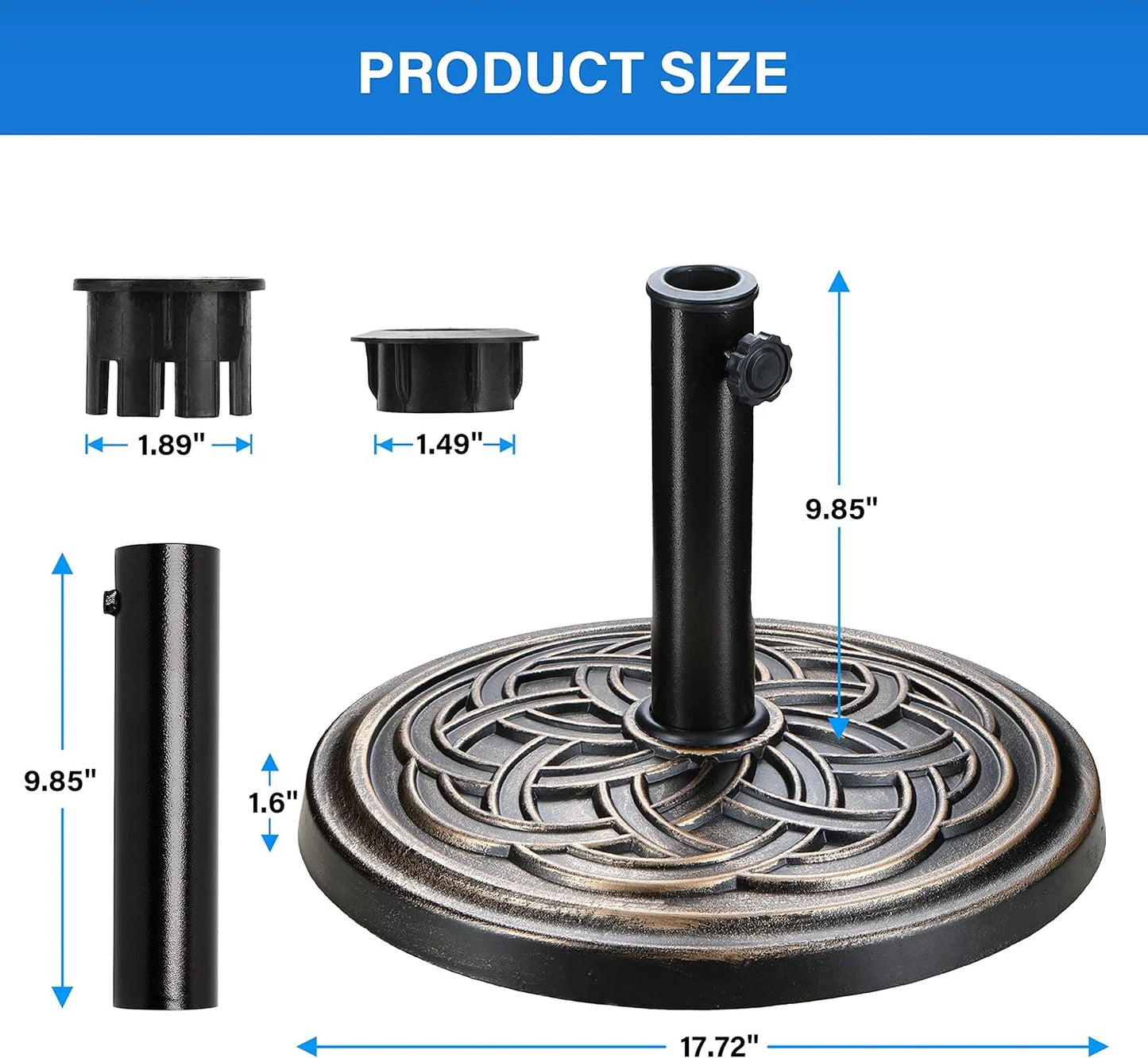 Online Goods Warehouse Outdoor Patio Umbrella Tilt Crank