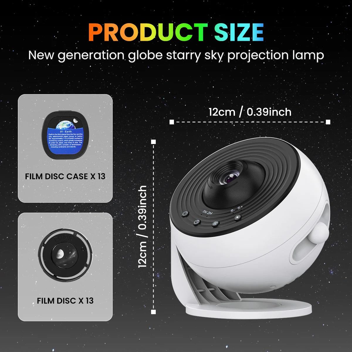 Mexllex Galaxy Star Projector Planetarium 360 Rotation