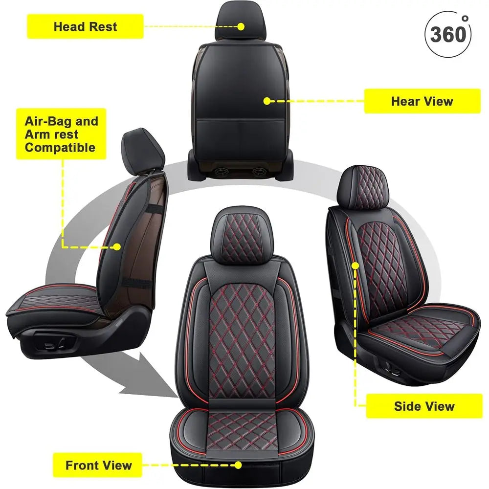 Waterproof Seat Cover Full Set Vehicle Cushion Cover Automotive Seat Protector Breathable Universal Fit for Most Sedan, Truck an