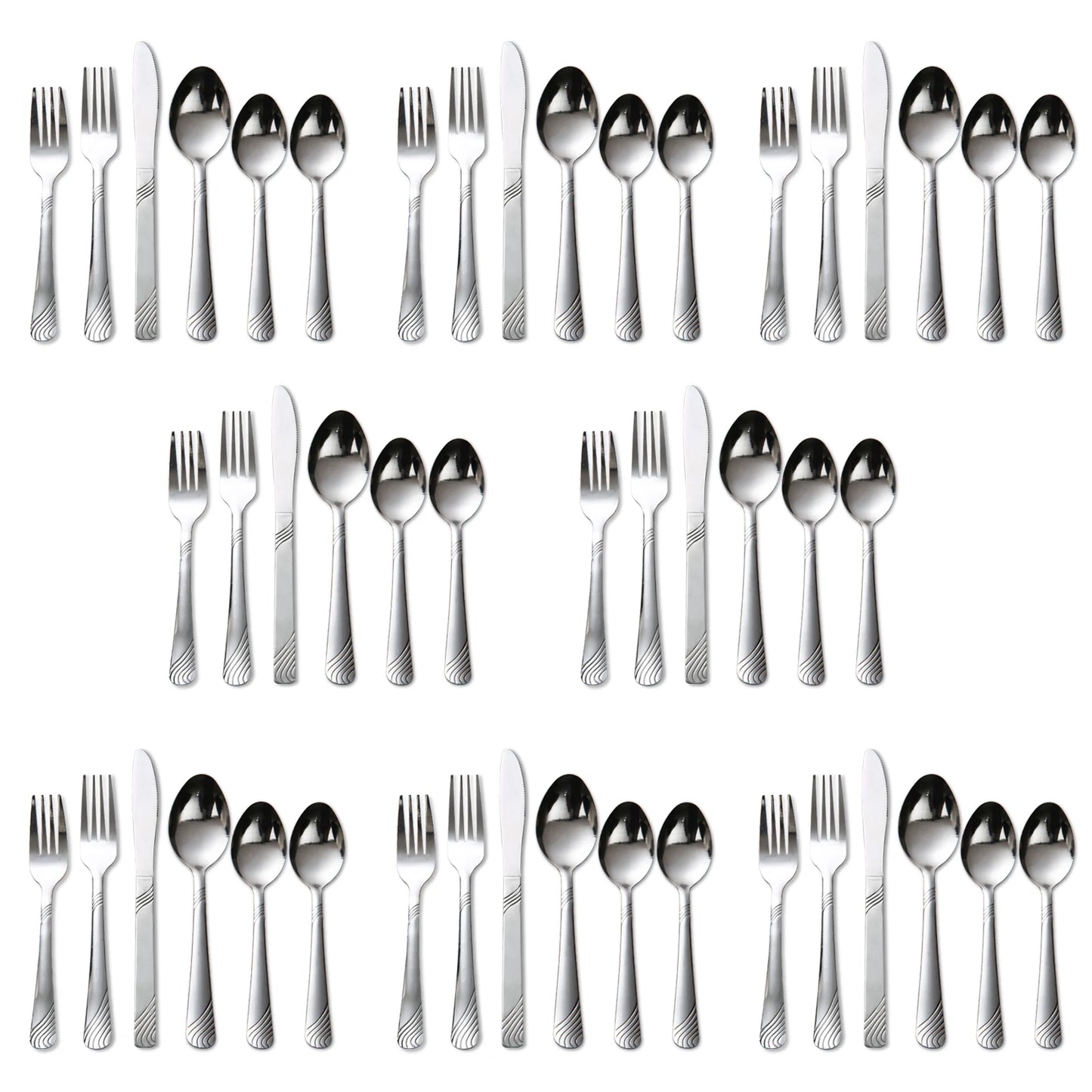 HANSMART Flatware Set Stainless Steel Tableware For Kitchen