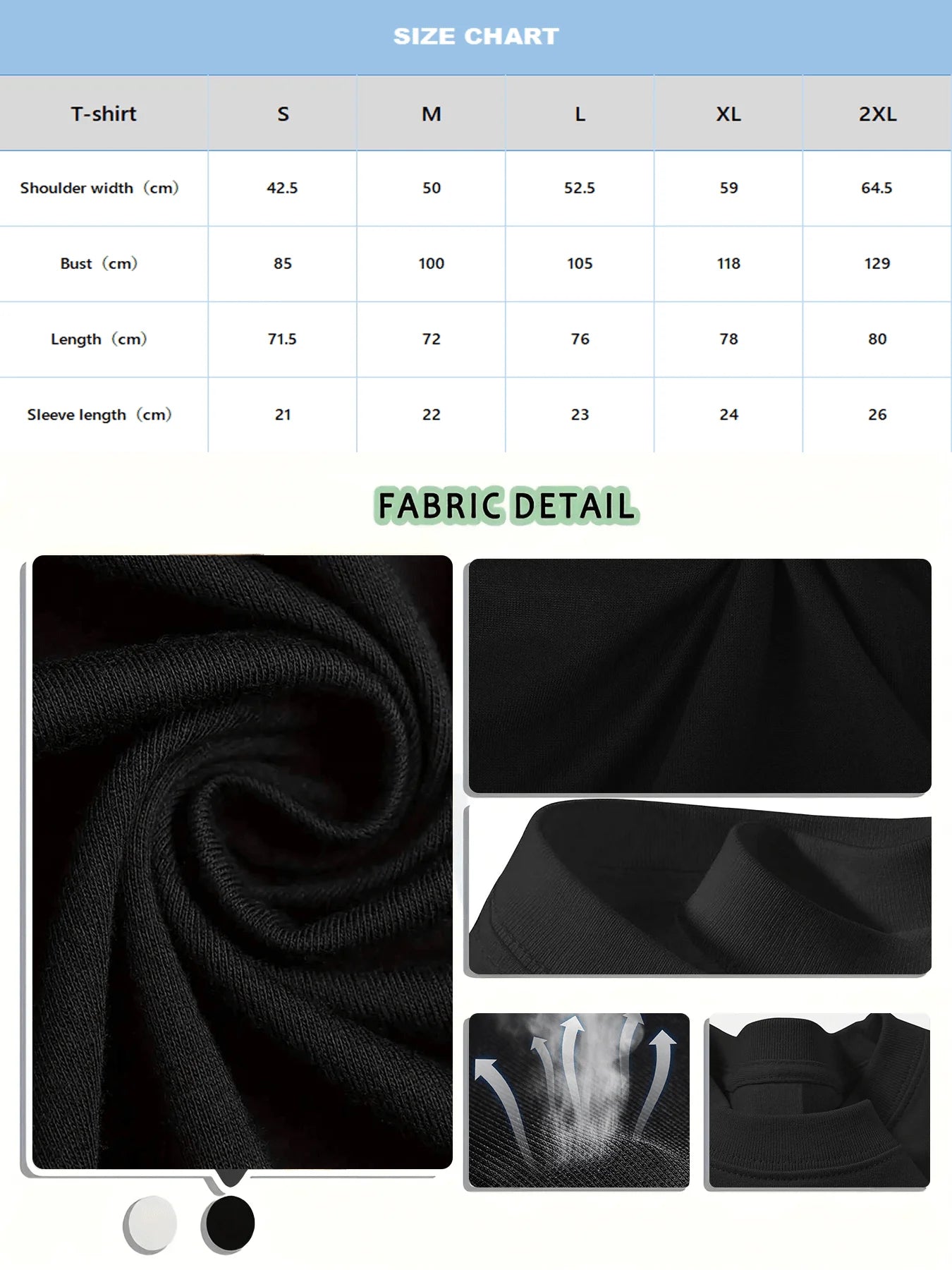 Heavyweight Cotton 3 Piece Mens T Shirt Set United States