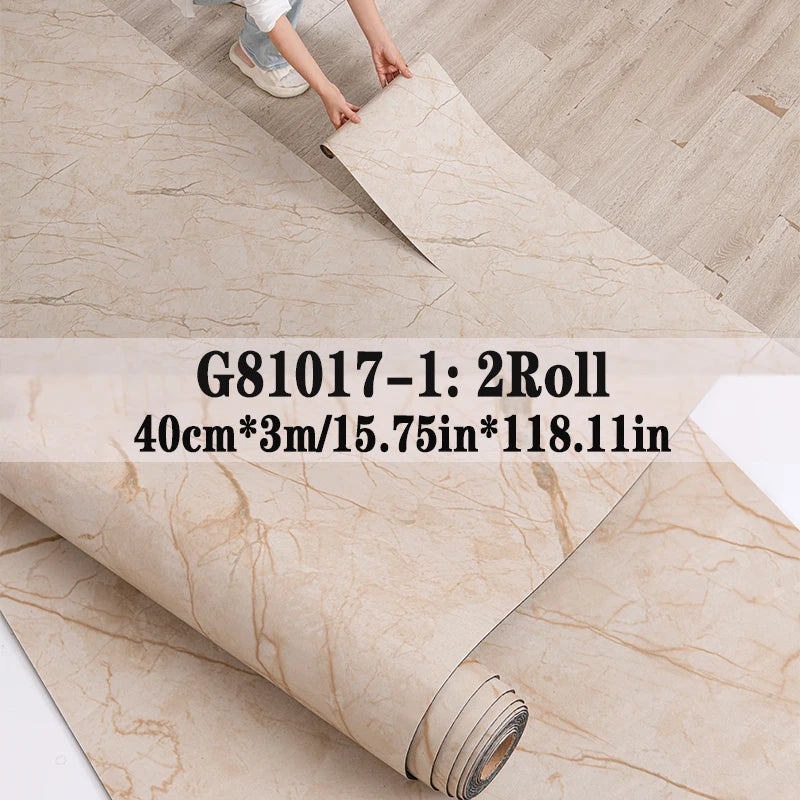Peel and Stick Floor Tile，2 Roll Vinyl Flooring Roll 15.75"x 118.11"/25.8Sq.Ft Wood Grain Peel Stick Floor Tiles