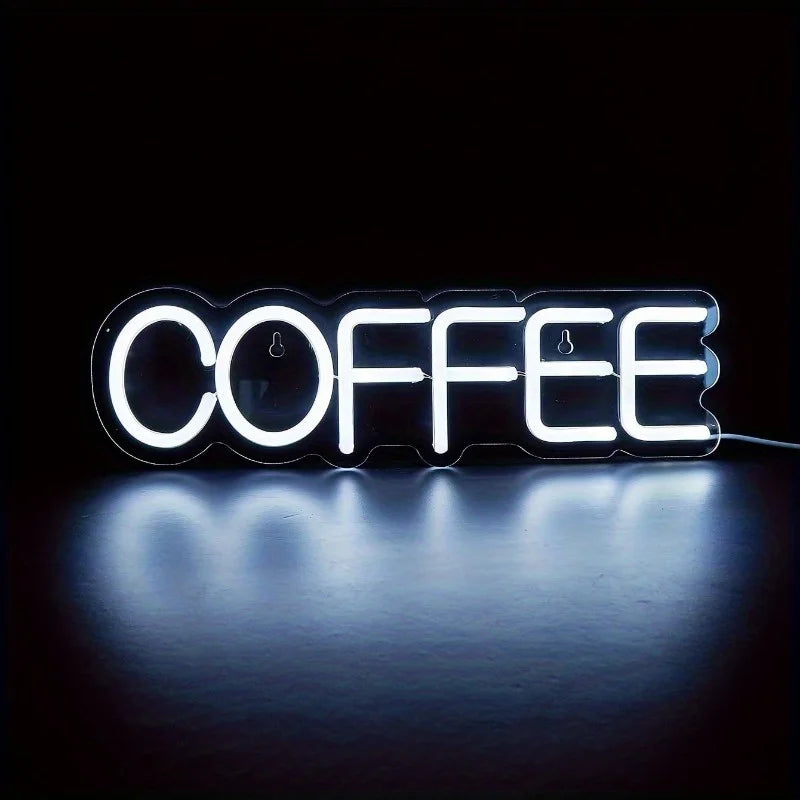 Hign-concerned Coffee Neon LED Sign USB Powered Night Light