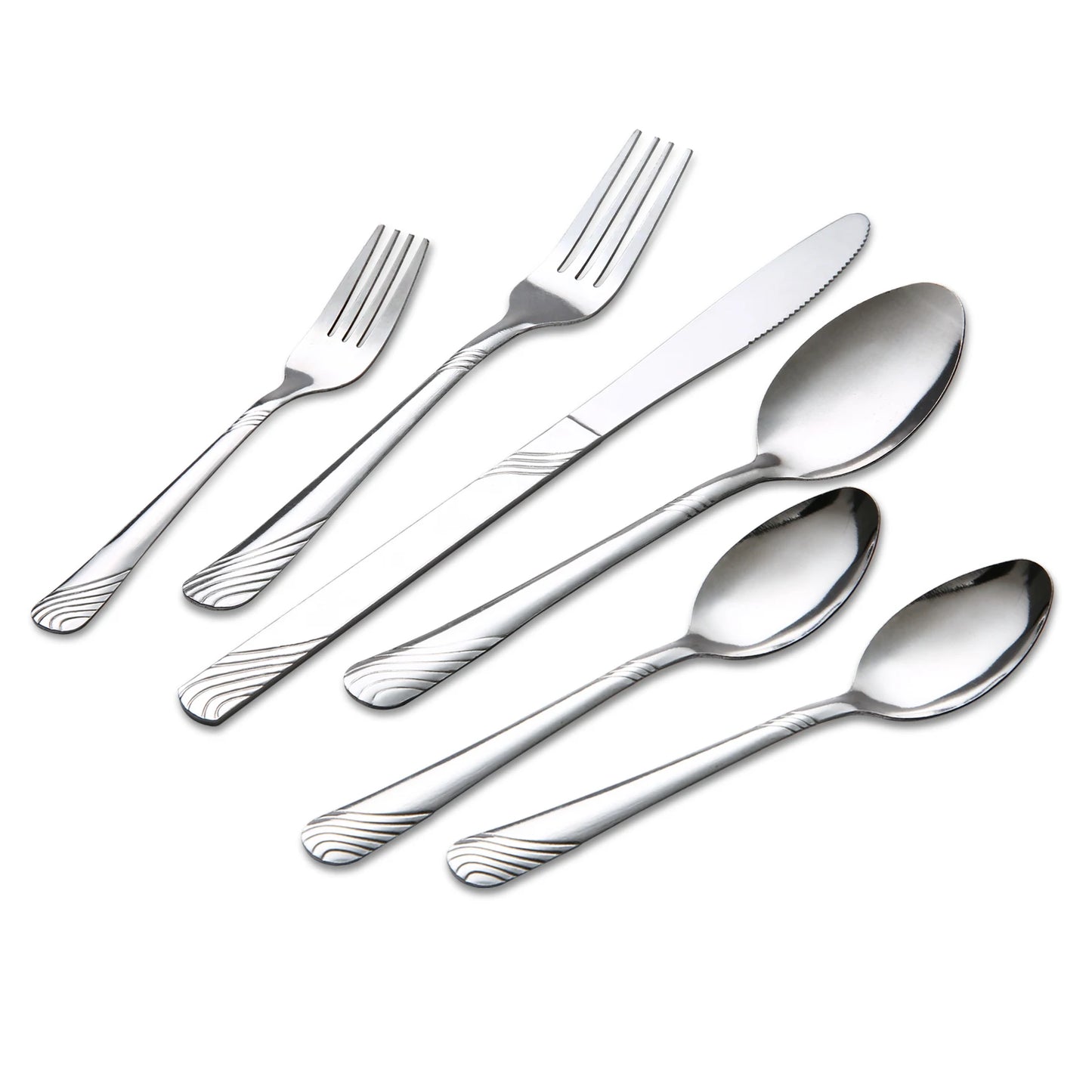 HANSMART Flatware Set Stainless Steel Tableware For Kitchen
