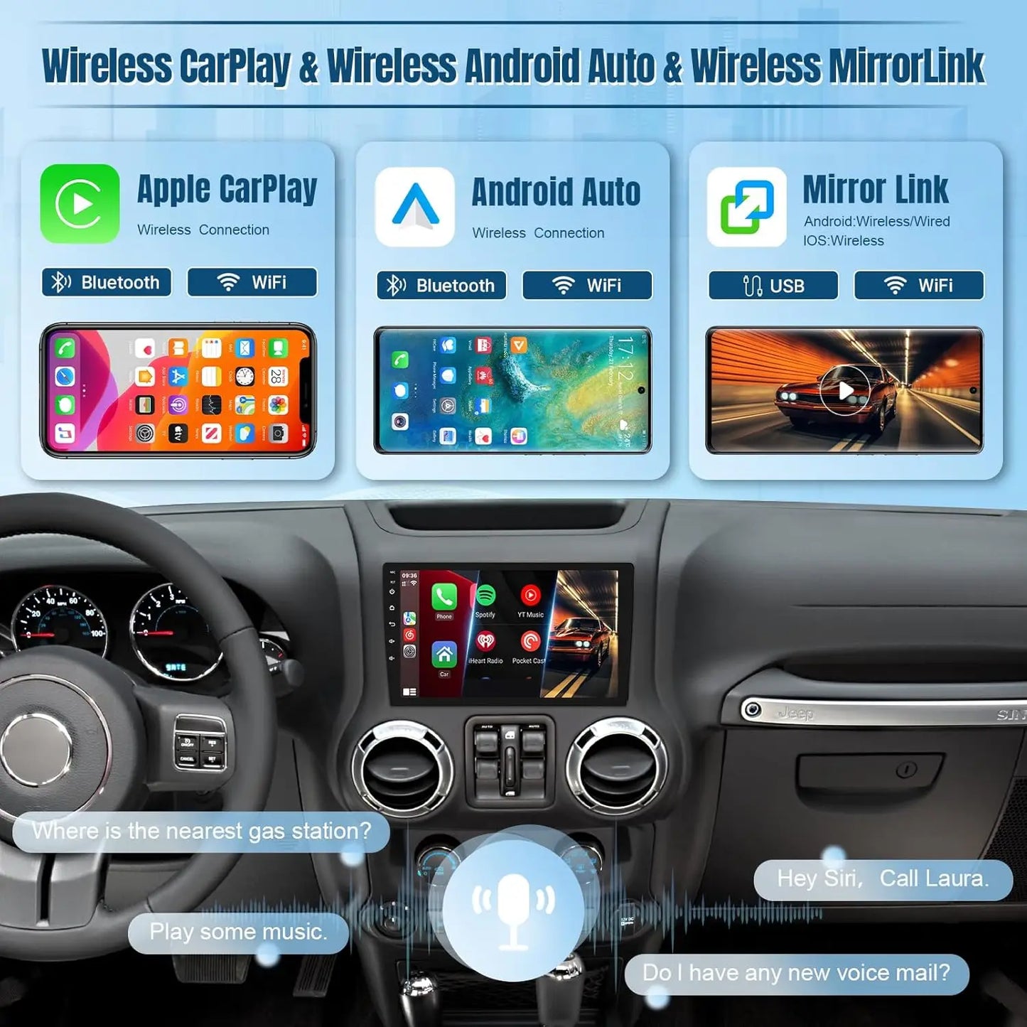 Online Goods Warehouse Wireless Car Radio For Jeep