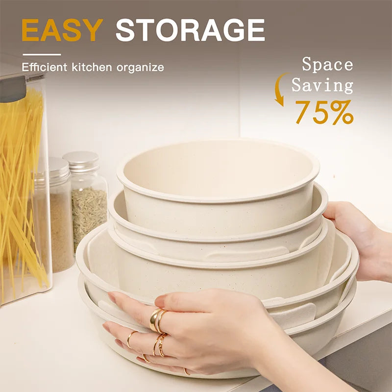 Astercook 21 Piece Nonstick Ceramic Cookware Set Sensor
