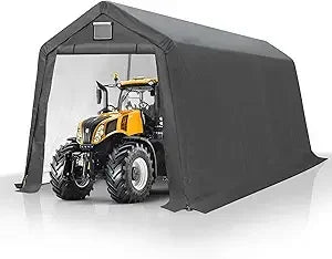 7' x 12' Outdoor Storage Shed- Heavy Duty Storage Shelter Tent with Roll-up Ventilated Door, Portable Garage Zipper Storage shed