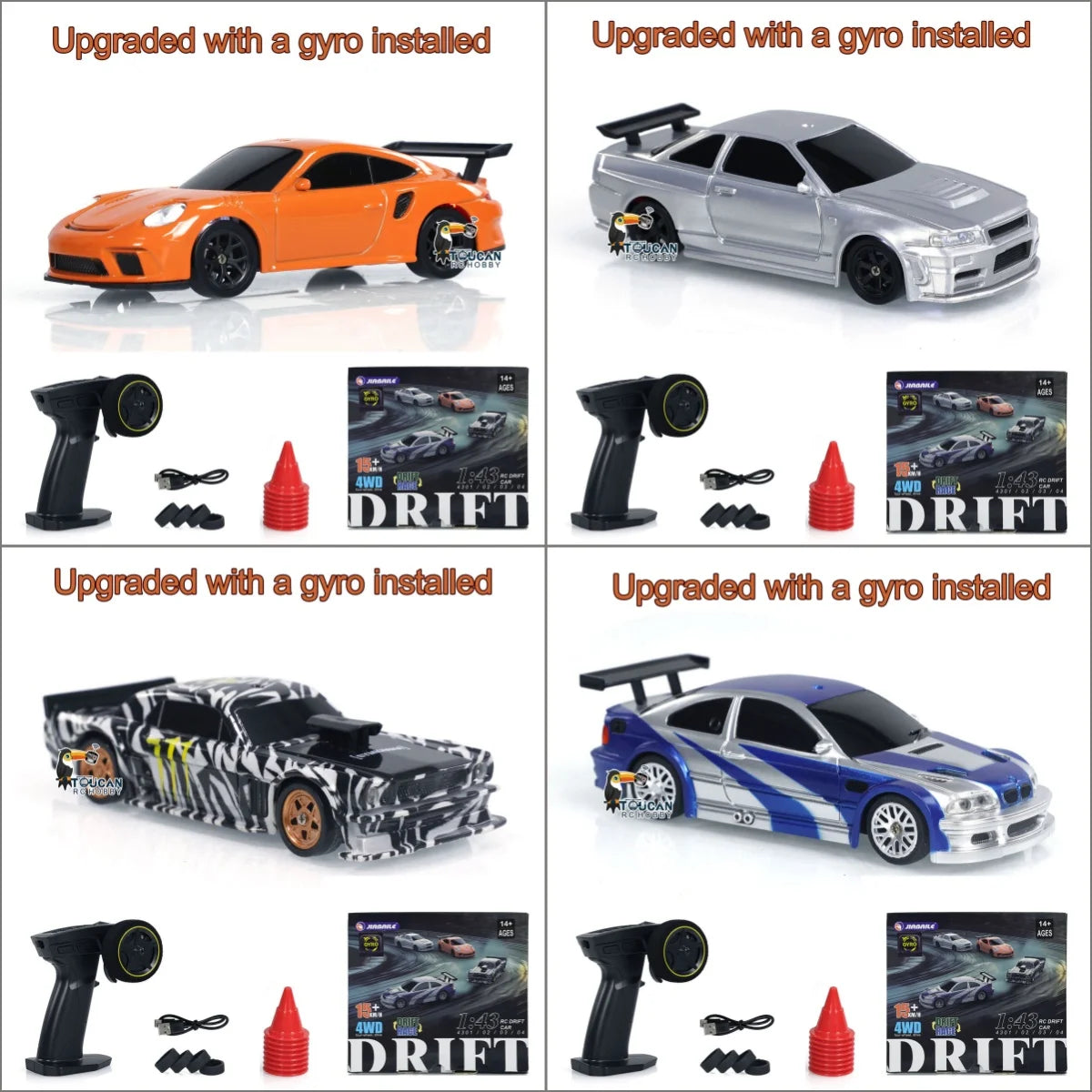 Wheelfun 1 43 RC Drift Car Ready To Run 4WDHighSpeed
