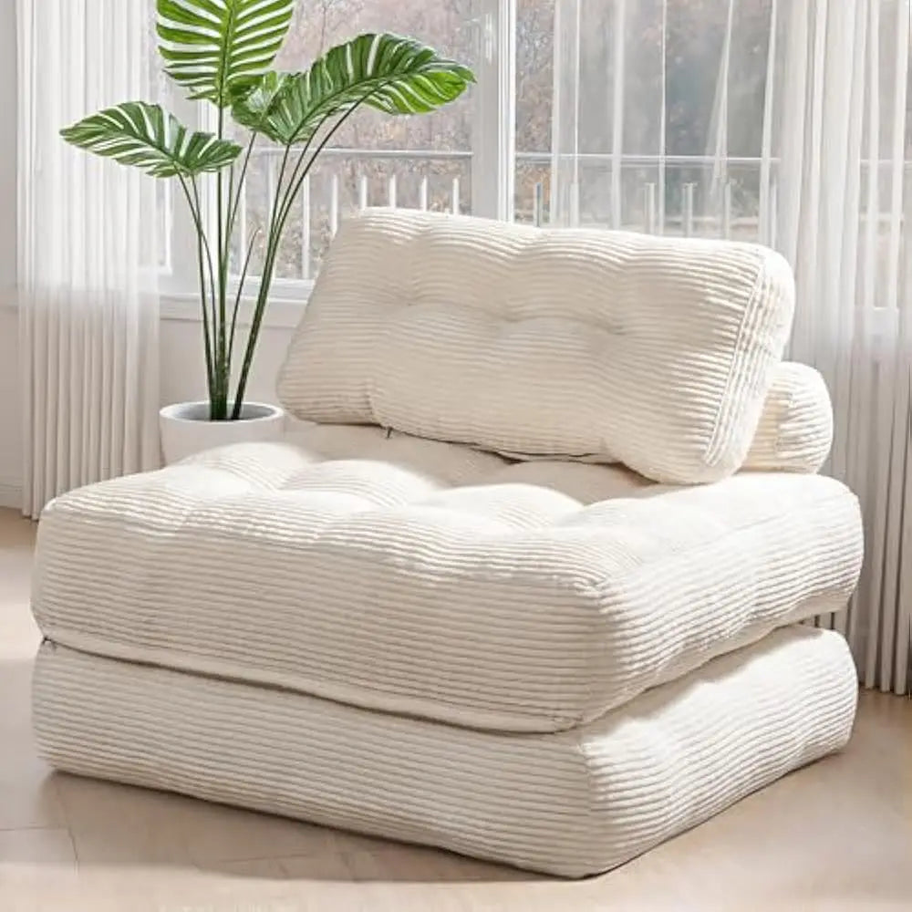 Combination Sofa Bed With Pillow Convertible Sleeper Chair