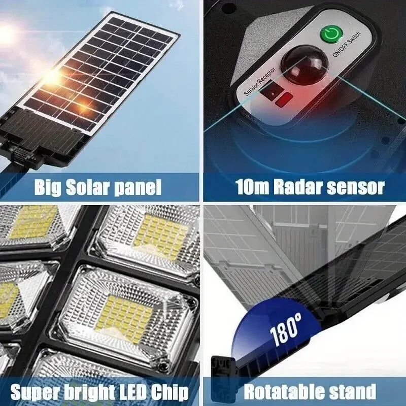 KEWEN 504LED Bright Solar Street Light With Motion Sensor