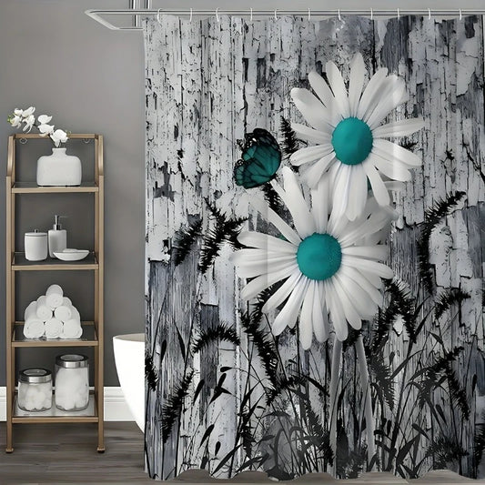Craft Of Weaving Daisy Shower Curtain Water Repellent Mildew