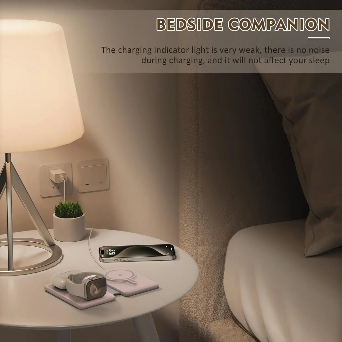 3-In-1 Travel Wireless Charger Station Magnetic Pad