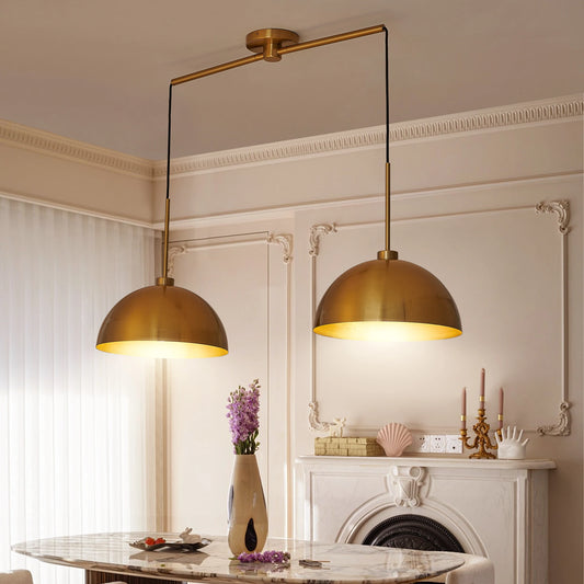 ARLGSITE Industrial Pendant Light Fixture Double Pendant