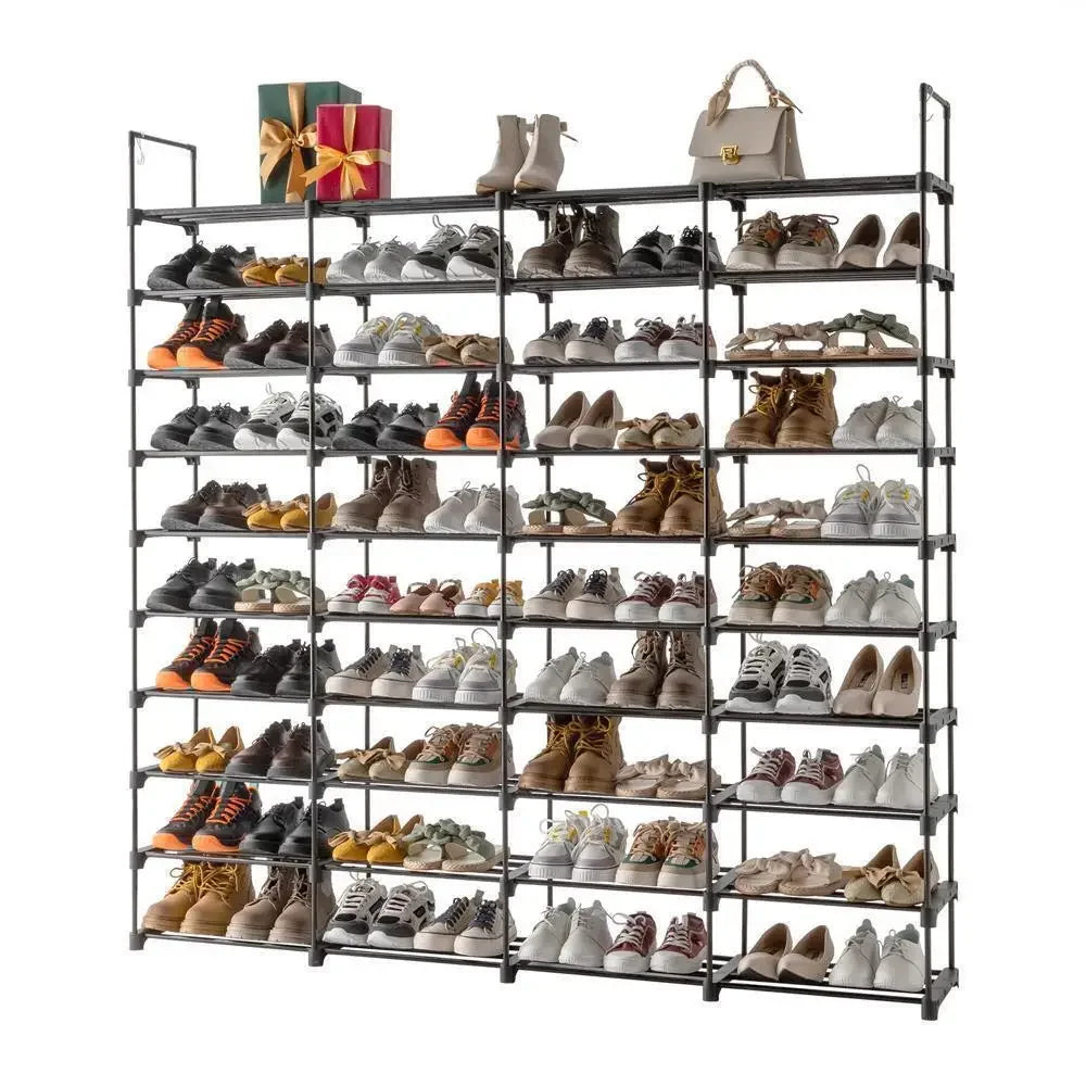 Hign-concerned 10 Tier Shoe Boot Organizer Rack To 80 Pairs
