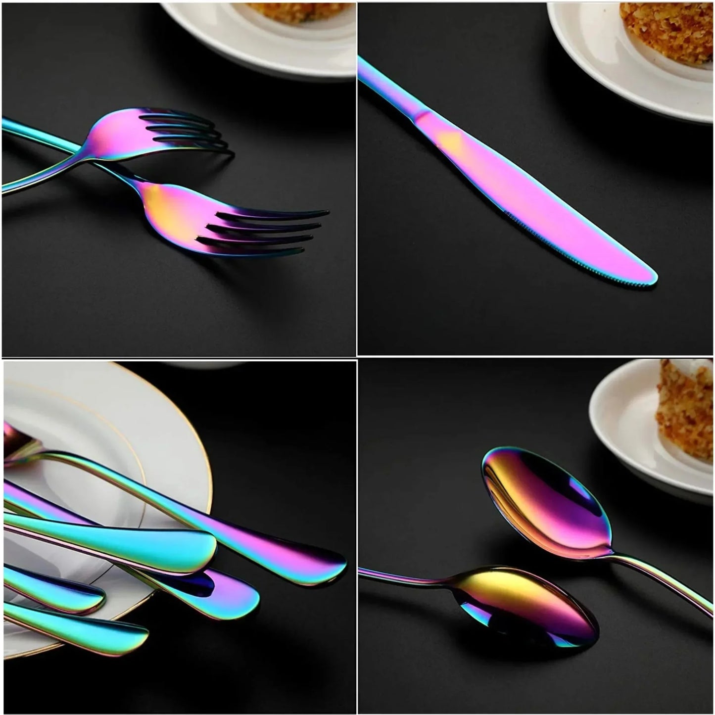 Stainless Steel Flatware Set 24-Piece Service For 6