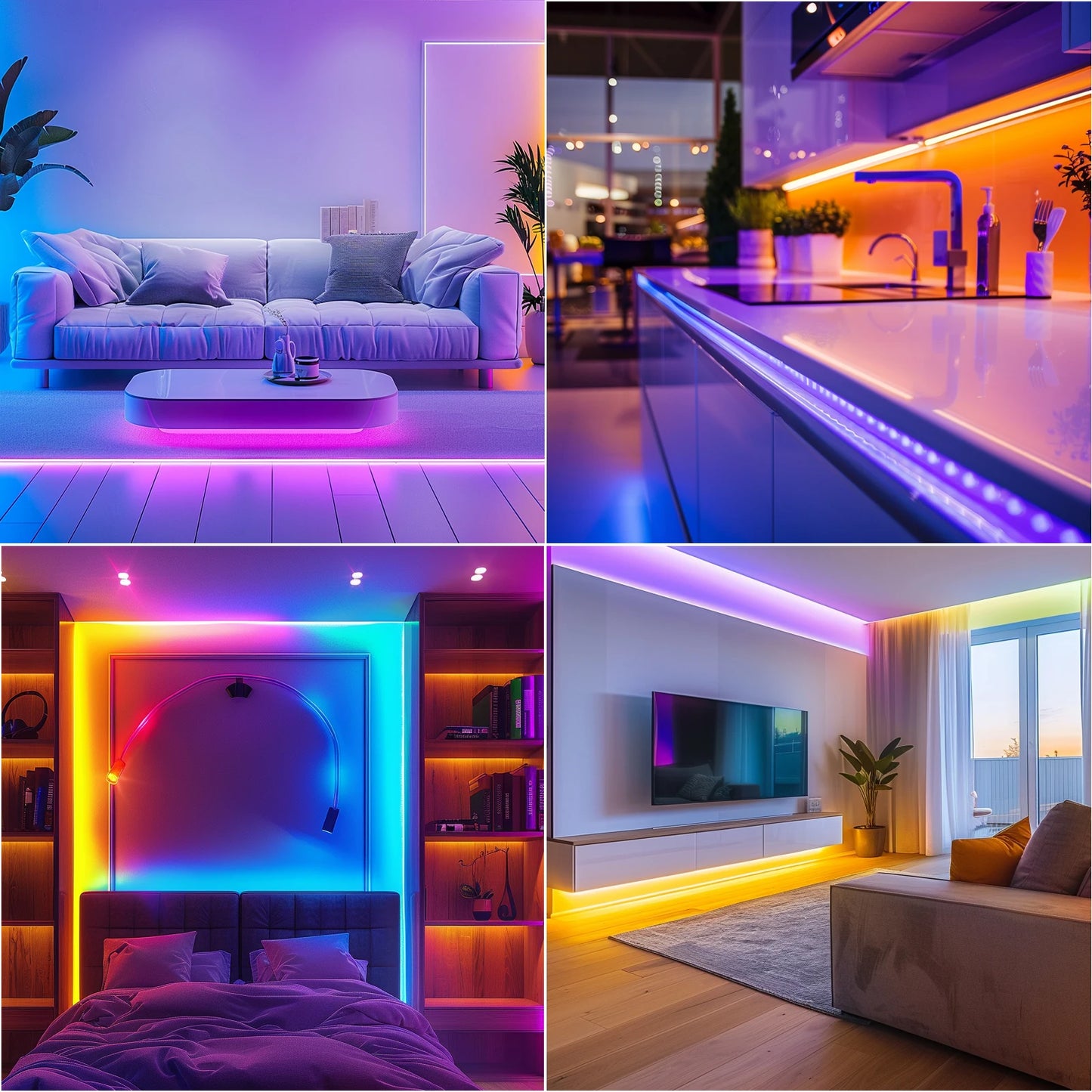 Online Goods Warehouse Wifi Led Strip Lights Music Sync App