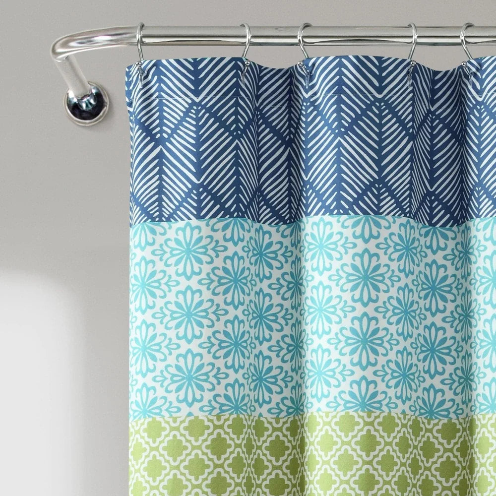 DUTRIEUX Bohemian Stripe Shower Curtain Polyester Durable