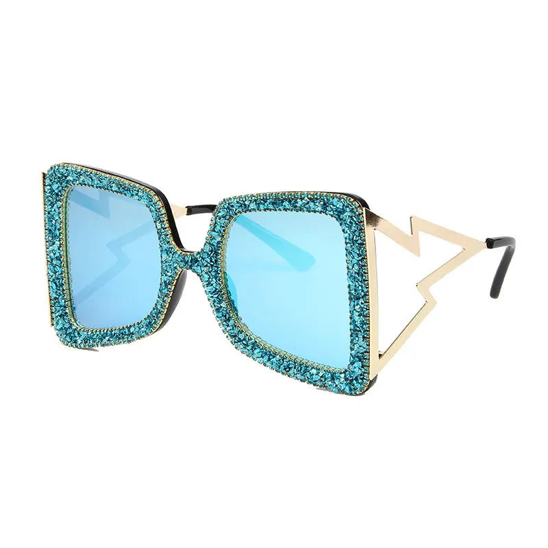 FenQiqi Butterfly Rhinestone Gradient Designer Sunglasses