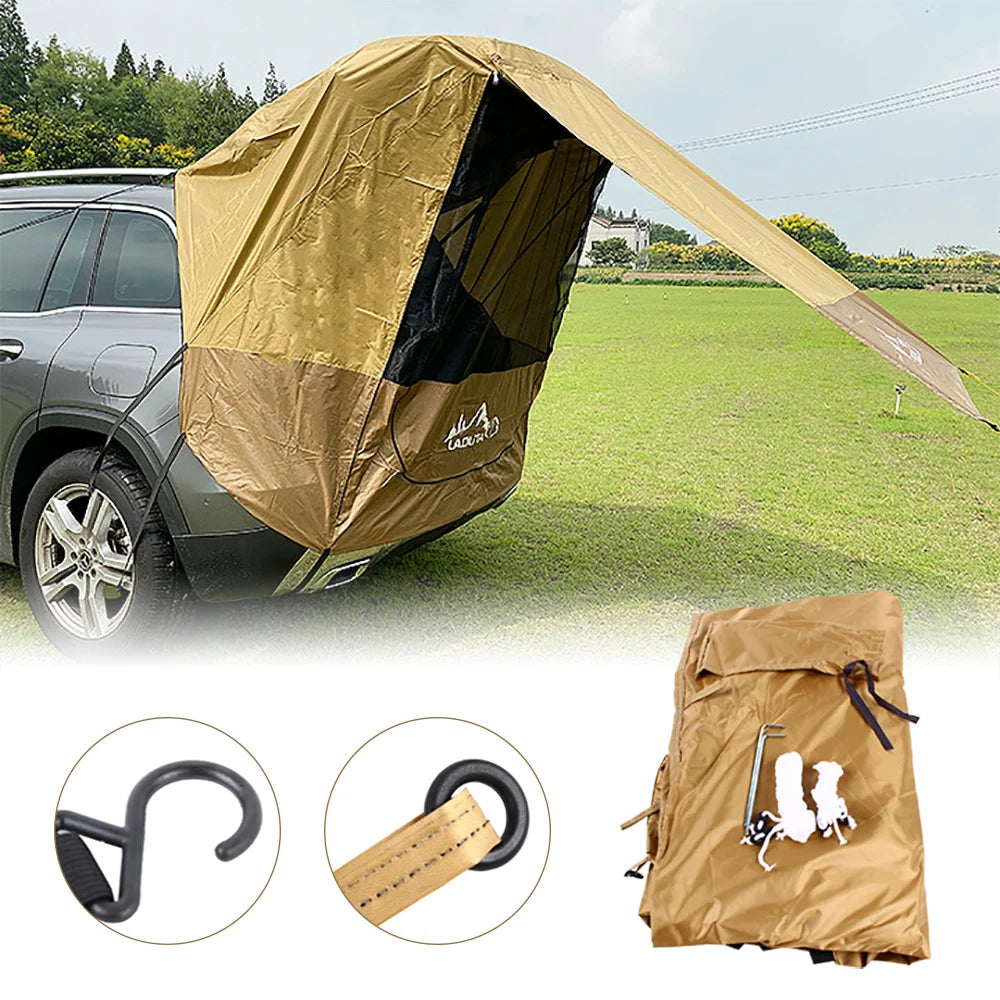 Building Car Trunk Tent With Shade Awning For Camping