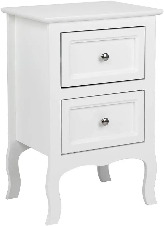 Online Goods Warehouse Bedside Tables With Two Drawers Wood
