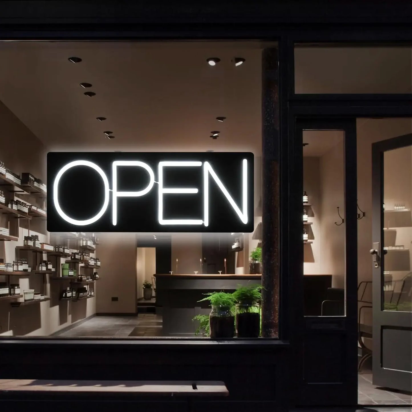 Open Neon Sign 12V Ultra Bright LED for Storefront