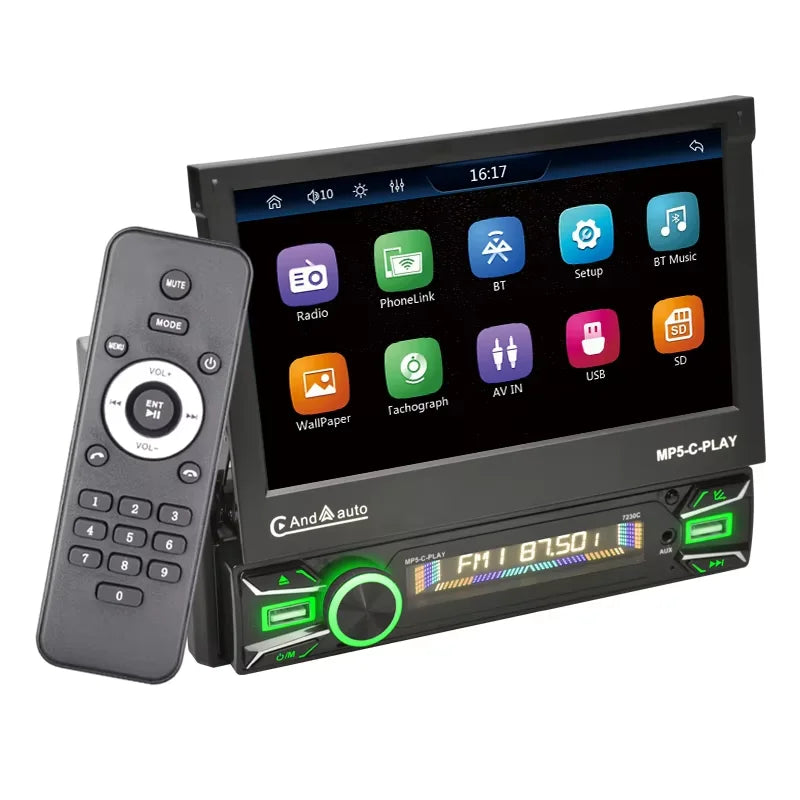 Essgoo MP5 Car Stereo With Retractable Screen CarPlay