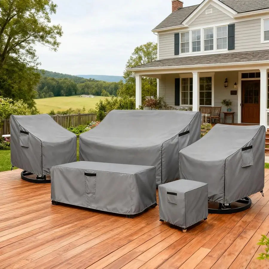 Outdoor Swivel Chair Cover 2 Pack,Outdoor Furniture Patio Chair Covers Waterproof Clearance,30 W x 34 D x 38.5 H Outdoor Lawn Pa